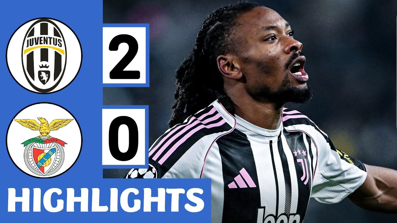 Обзор матча Ювентус — Бенфика 2:0 | Не реализованный пенальти