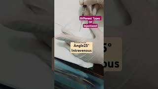Injection Angles 💉🤯(Degrees) Explained: Intramuscular, Subcutaneous, Intradermal Intravenous #shorts