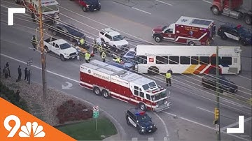At least 4 people hurt in crash involving RTD bus in Aurora