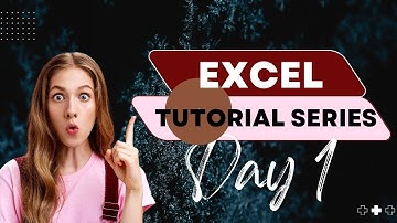 Use of Ribbons, Tabs & Menus | Microsoft Excel Tutorial Series |  Day #1
