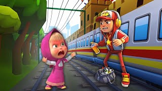 Masha and The Bear Run 🆚 Subway Surfers | Best Endless Runner Battle. #subwaysurfers #mashaandbear