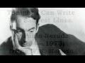 Tonight i can write the saddest lines by  pablo neruda read by tom obedlam