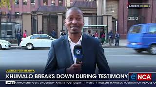 Justice For Meyiwa Khumalo Breaks Down During Testimony