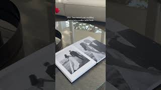 Wedding day photos turned luxurious coffee table book 👰‍♀️ #shorts #wedding #photoalbum