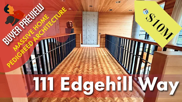 Buyer Preview: 111 Edgehill Way, Forest Hill Extension, Massive Scale Design Home San Francisco - 4K