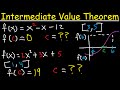 Intermediate value theorem explained  to find zeros roots or c value  calculus