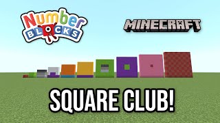 Numberblocks Square Club | Minecraft (1 to 100)