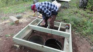 Outhouse Build at the #offgridcabin part 1