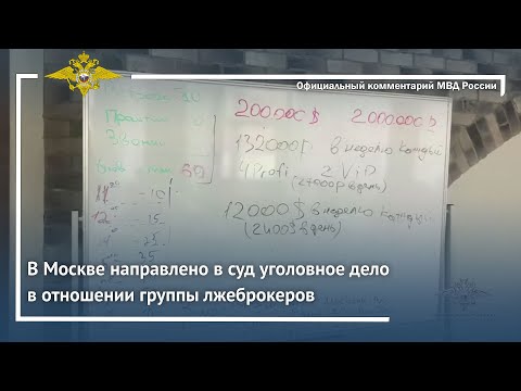 Ирина Волк: В Москве направлено в суд уголовное дело в отношении группы лжеброкеров