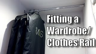 How to fit a Clothes Rail - Putting up a Wardrobe Rail in an Alcove