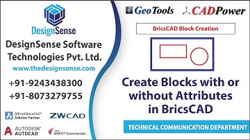How to make a block in BricsCAD, with attributes and without as well | BricsCAD Tutorials | Rakesh