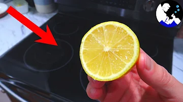 Rub a LEMON on your Glass Stove Top and WATCH WHAT HAPPENS!! 🍋