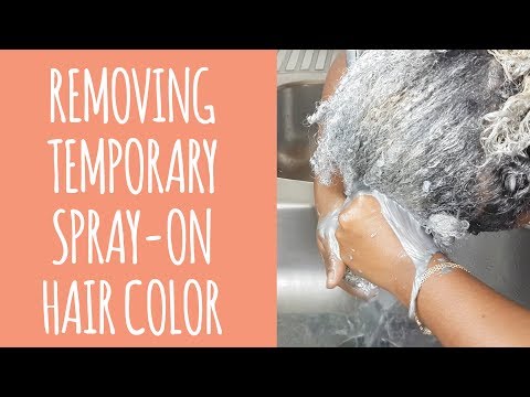 How to: REMOVE Temporary Spray on Color (ASMR)