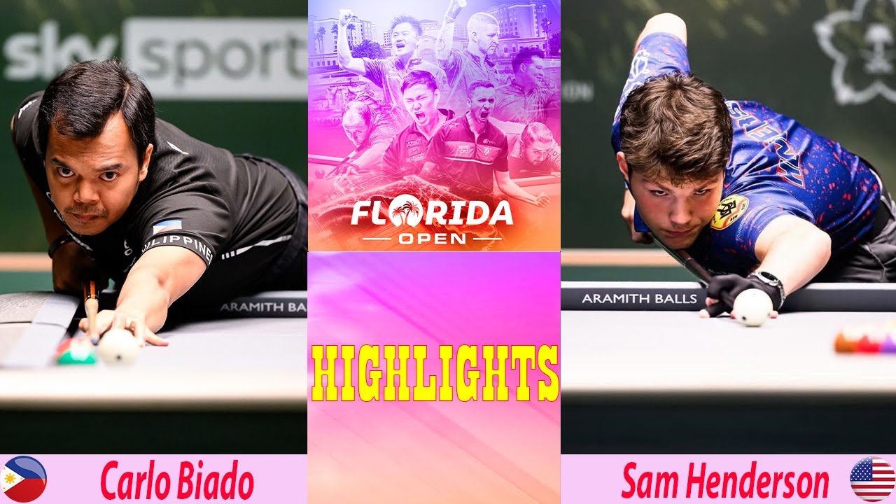 HIGHLIGHTS | Carlo Biado vs Sam Henderson | Florida Open Pool Championship HIGHLIGHTS | Carlo Biado vs Sam Henderson | Florida Open Pool Championship