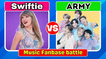 Swiftie or BTS Army | Which Fan Are You? Taylor Swift vs BTS Fanbase Challenge