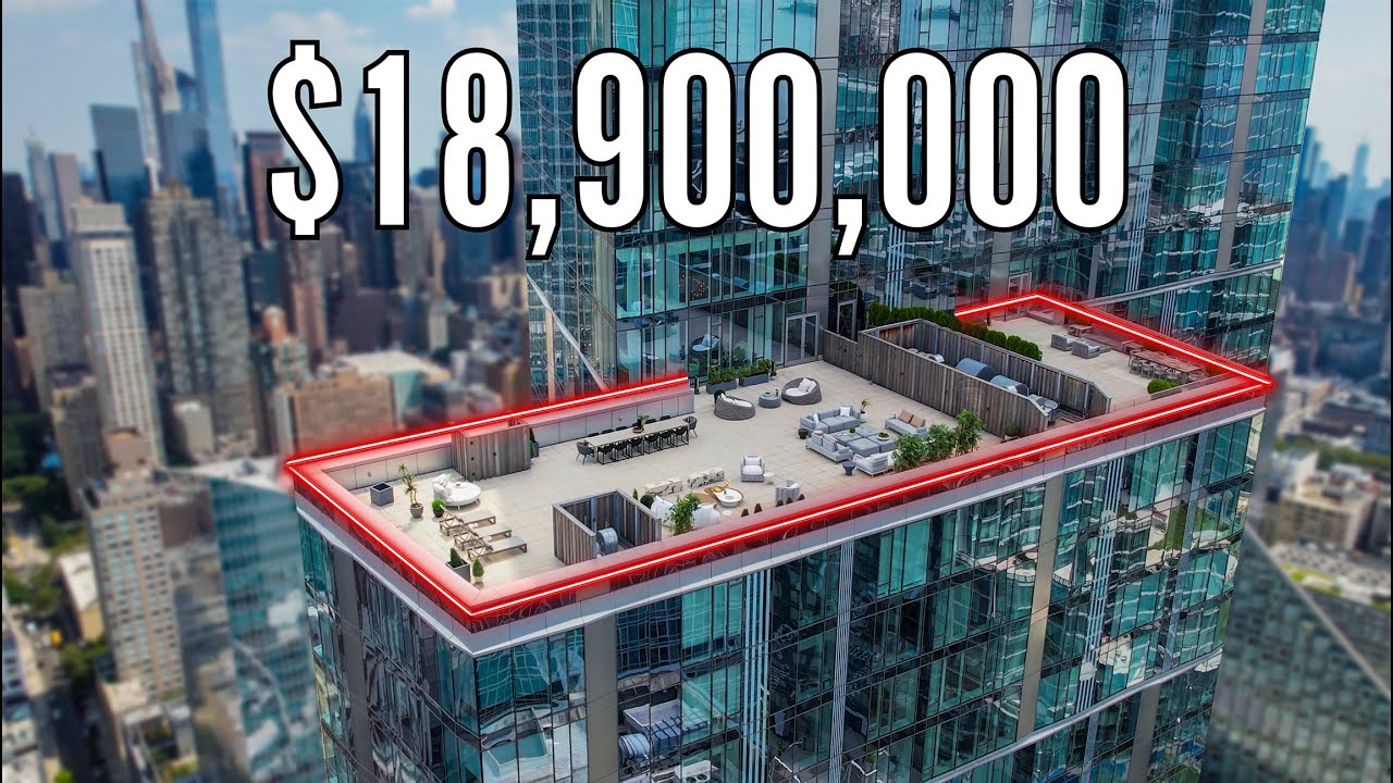 ⁣THIS $18,900,000 SKY MANSION IN NEW YORK HAS A MASSIVE PRIVATE TERRACE!