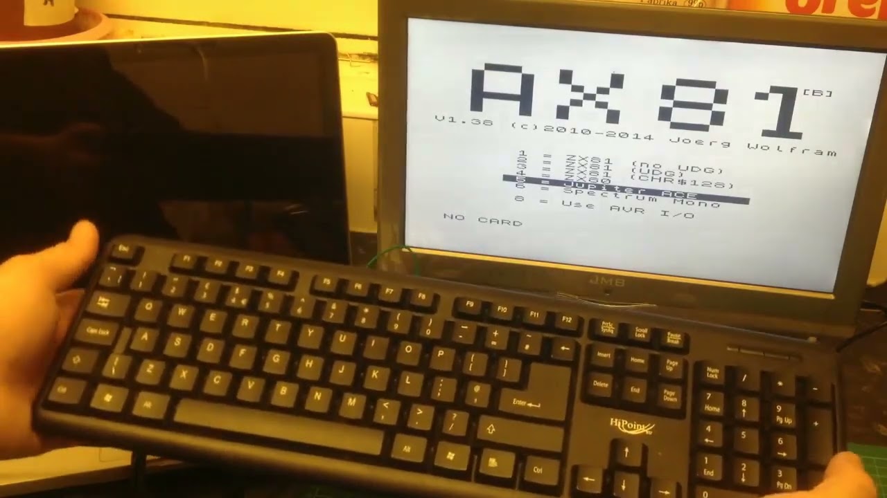 Single Chip Sinclair ZX81 Spectrum Computer ATmega1284P - YouTube