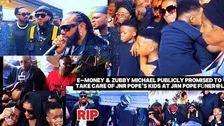 💔 E Money, KCEE & ZUBBY MICHAEL At JRN POPE'S Funeral & PUBLICLY Promised To Take Of JRN POPE'S KIDS