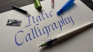 Pilot Parallel Pen • Italic Calligraphy • Lowercase Alphabet A–Z