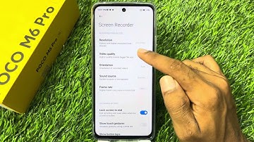 Screen recording setting in Poco M6 Pro 5g , how to record screen in Poco M6 Pro 5g