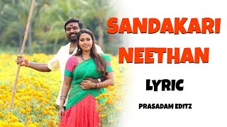 Sandakari Neethan Lyric | Vijay Sethupathi, NivethaPethuraj | Tamil Song #video #lyrics