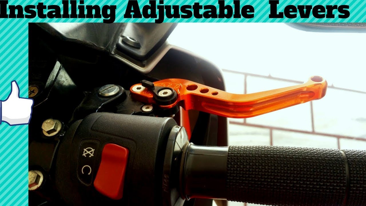 DIY🔧...Installing Adjustable Brake and Clutch Levers In any Motorcycle⚙