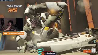 POTG! SUPER WINSTON GAMEPLAY OVERWATCH 2 SEASON 10