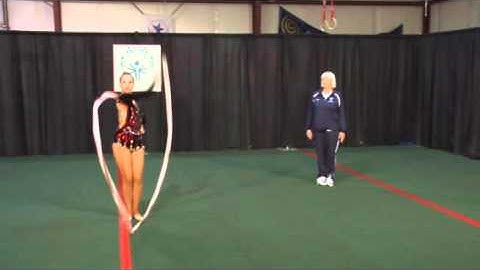 L2 Ribbon D1 figure 8s stepping over ribbon