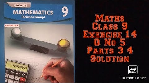 Class 9 Maths || Exercise 1.4 || Question Number 5 parts (iii) and (iv)