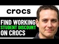 HOW TO GET STUDENT DISCOUNT ON CROCS (FULL GUIDE)