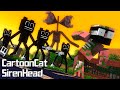 SIREN HEAD and CARTOON CAT ATTACK - MONSTER SCHOOL