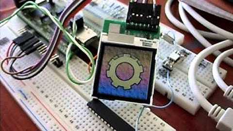 Coloured LCD on Atxmega128A1