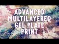 Mastering botanical gel printing advanced multilayered technique  art tutorial