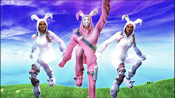 THE BUNNY SQUAD ft. COURAGE, POKIMANE & ELECTRA!!! (Cizzorz Fortnite Battle Royale Squads Gameplay)