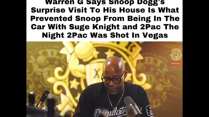 Warren G speaks on Snoop Dogg surprise visit saving his life (drink champs)