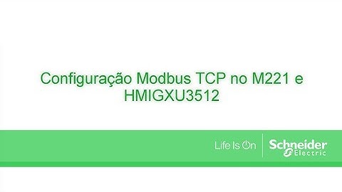 M221 - Comunicação com HMIGXU3512 em Modbus TCP/IP