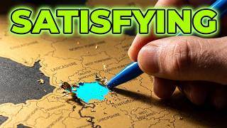 Satisfying World Map Scratch Art Project 🌎✈️ Scratch off World Map | #map #scratchmap #scratch