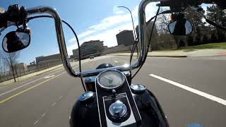 Highland Square Thru Downtown Akron Ohio #pov #fatboylo #harleydavidson #motovlog