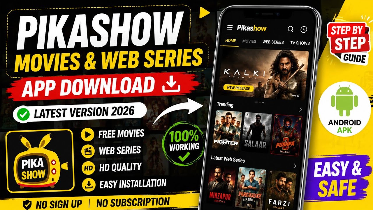Pikashow Movies & Web Series App Download | Latest
