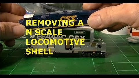 HOW TO REMOVE N SCALE LOCOMOTIVE SHELL THE EASY WAY / MODEL TRAIN