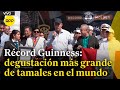 Peruanos rompieron Récord Guinness de degustación de tamal más grande del mundo