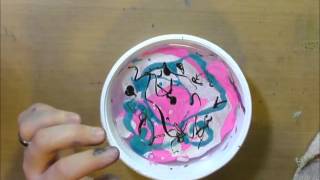 Paper Marbling Using Nail Polish