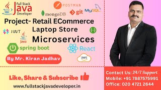 Project- Retail ECommerce Laptop Store | Spring Boot | Microservices | ReactJS | Purchase:7887575991