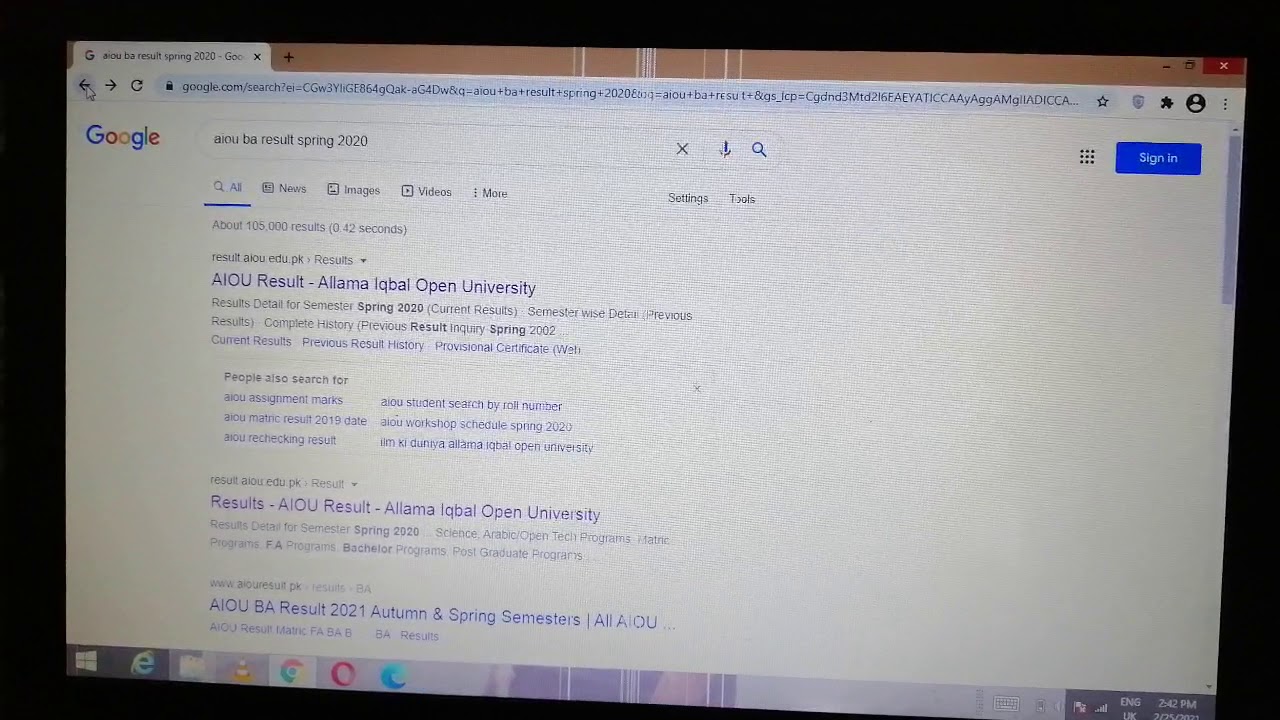 Aiou BA results Announced spring 2020 || Today great results news.