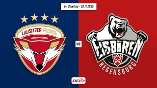 14. Spieltag DEL2 | Lausitzer Füchse vs. Eisbären Regensburg | Game Highlights
