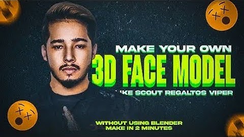 Make Your Own Face 3d Model | Blender tutorial || Android , How To Make A 3D Face Model Like Scout