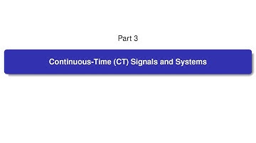 ECE 260 --- CT Signals and Systems --- Introduction