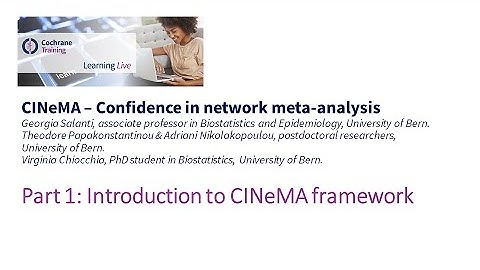 Part 1: Introduction to CINeMA framework