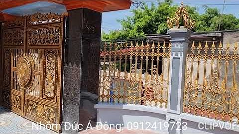 Mẫu cổng hàng rào nhôm đúc đẹp. Báo giá:0912419723