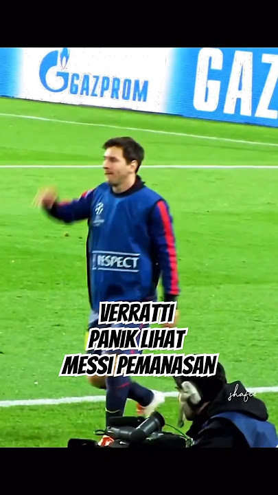 The moment Marco Verratti immediately went down watching Messi warm up. #shorts #football #soccer